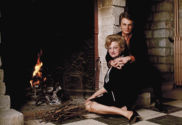 Claude François with his mother, 1966