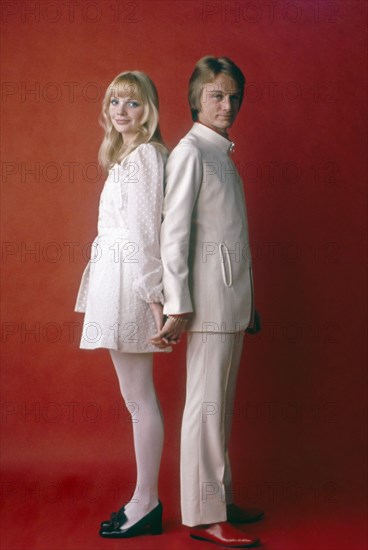 Claude François with wife, 1969