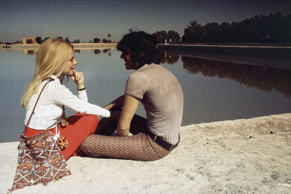 Julien Clerc and France Gall in Morocco