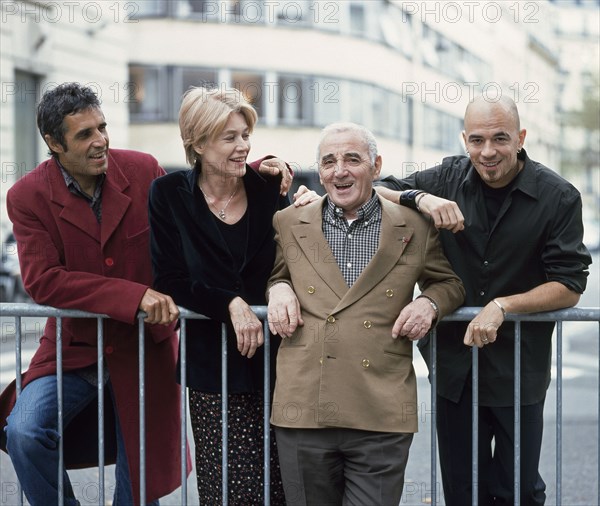 Julien Clerc, Françoise Hardy, Charles Aznavour et Pascal Obispo