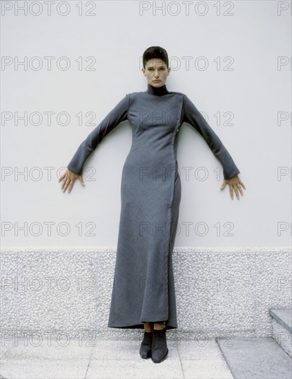 Lynne Koestler wearing Christian Dior clothes, 1998