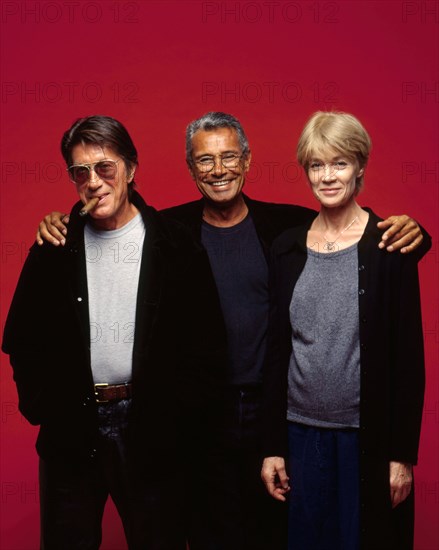 Jacques Dutronc, Jean-Marie Périer and Françoise Hardy