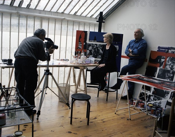 Jean-Marie Périer's shooting session with Françoise Hardy and William Klein (2001)