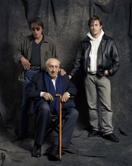 Jacques Dutronc avec son père et son fils Thomas