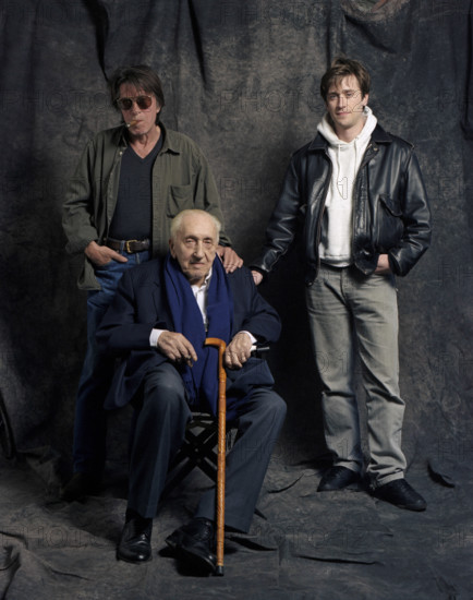 Jacques Dutronc avec son père et son fils Thomas