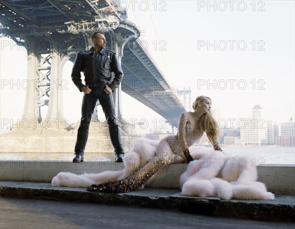 Thierry Mugler and Jerry Hall