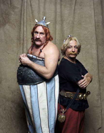 Gérard Depardieu et Christian Clavier dans Astérix & Obélix : Mission Cléopâtre