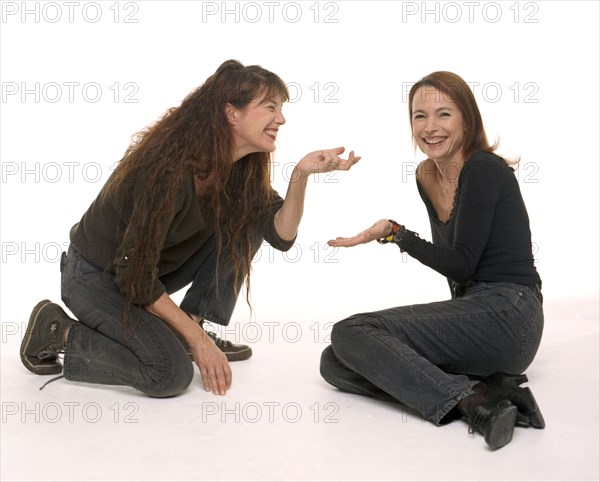 Jane Birkin and Laure Adler