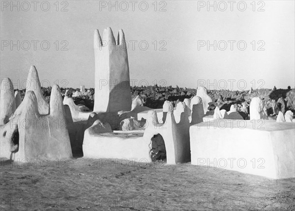 Cimetière mozabite à Melika, dans le M'zab, en  Algérie