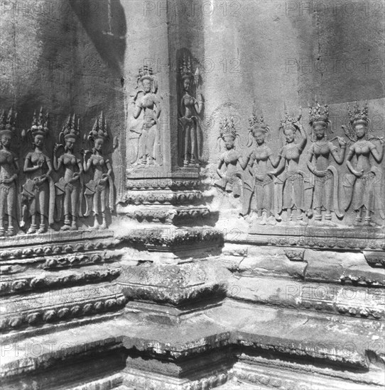 Détail du temple d'Angkor Vat, au Cambodge