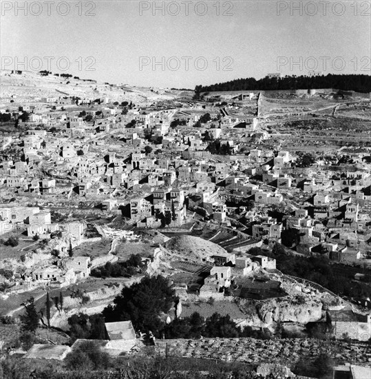 Vue générale de Jérusalem, en Palestine