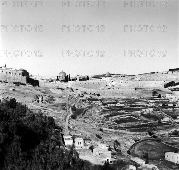 Vue générale de Jérusalem, en Palestine