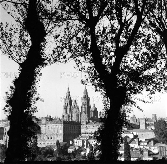 Vue générale de Santiago, en Espagne