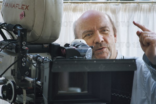 Jean-Paul Rappeneau on the set of 'Bon Voyage'