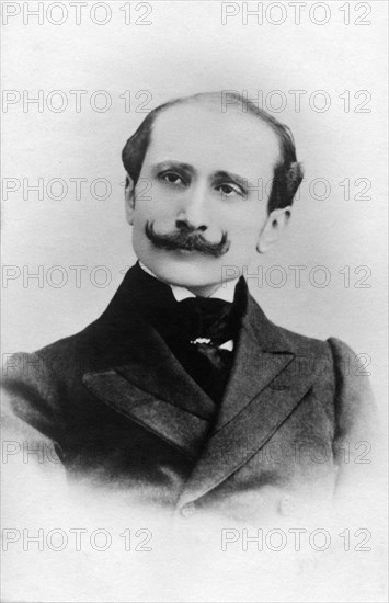 Portrait of French writer Edmond Rostand