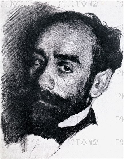 Bakst, Portrait d'Isaac Levitan