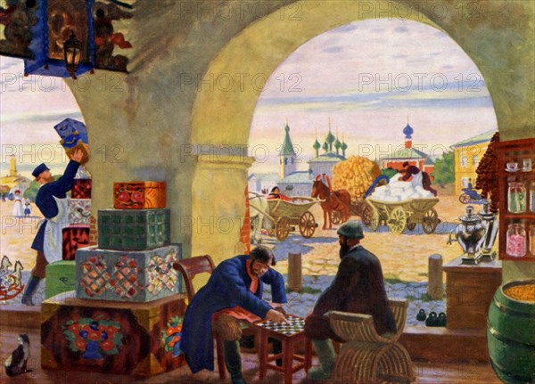 Kustodiev, Vie de la province russe