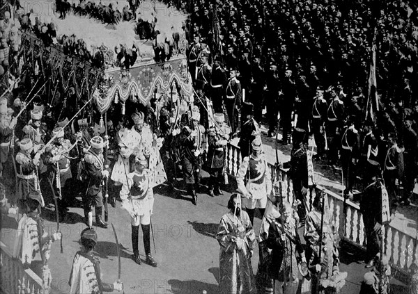 Crowning of Nicholas II of Russia in 1896