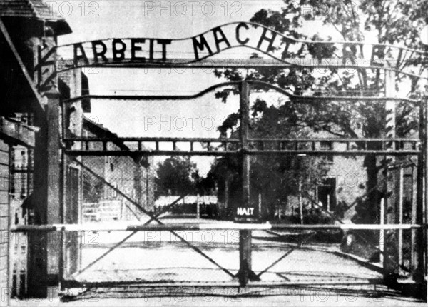 Entrée du camp de concentration d'Auschwitz