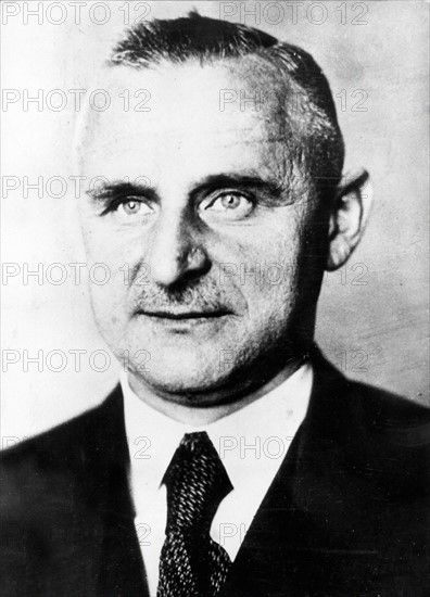 Hitler : tentative d'attentat du 20 juillet 1944. Carl Friedrich Gördeler, l'un des conjurés.