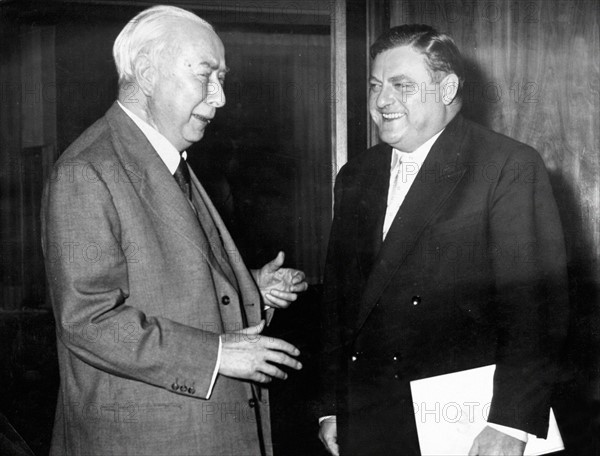 Theodor Heuss et  Franz-Josef Strauss