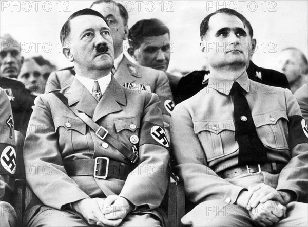 Adolf Hitler et Rudolf Hess