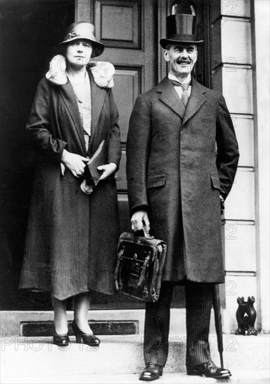 Neville Chamberlain et son épouse