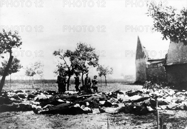 Le village de Lidice, en Tchécoslovaquie