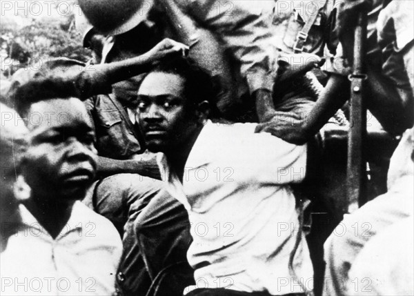 L'homme politique congolais Patrice Lumumba, en 1960