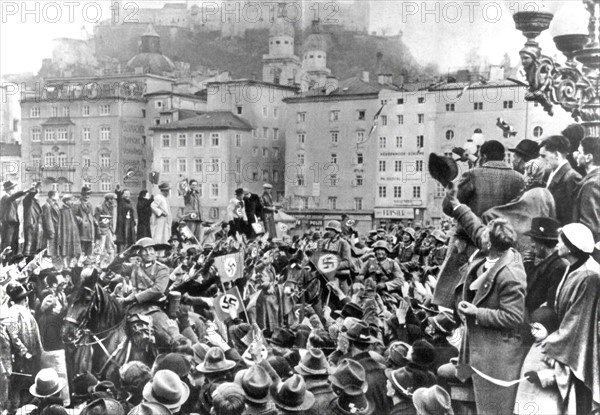 1938, entrée des troupes allemandes en Autriche