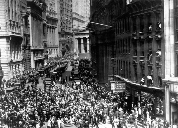 Le "Vendredi noir" à  Wallstreet (1929)