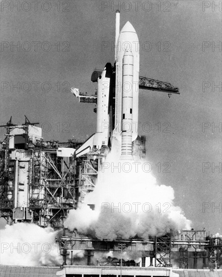 Lancement de la navette spatiale américaine "Columbia", 1981