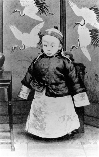 Portrait of Chinese emperor Puyi, 1912