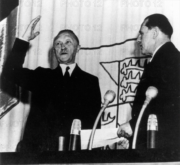 Konrad Adenauer et Erich Köhler, 1949