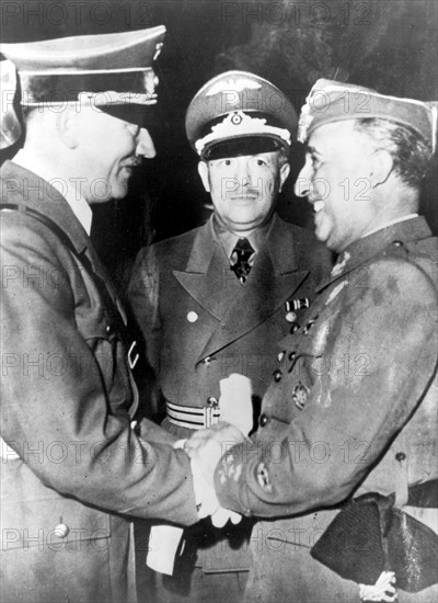 Adolf Hitler et Francisco Franco