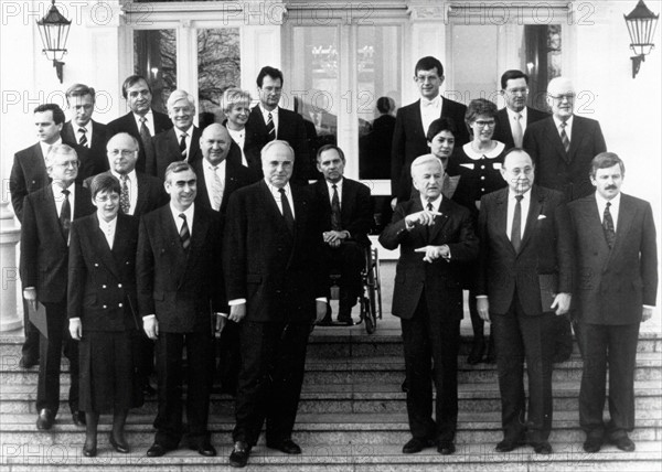 1991, premier gouvernement de l'Allemagne réunifiée