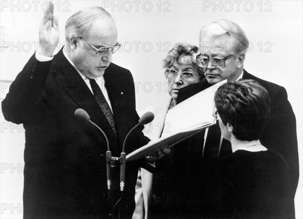 Prestation de serment d'Helmut Kohl, 1991
