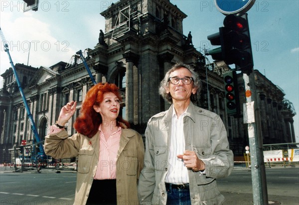 Christo et son épouse Jeanne-Claude