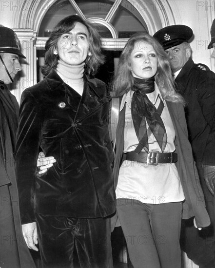 George Harrison et sa femme Patti Boyd