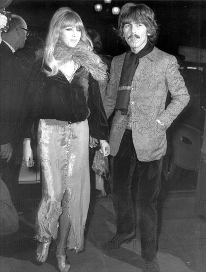 George Harrison avec sa femme Patti Boyd