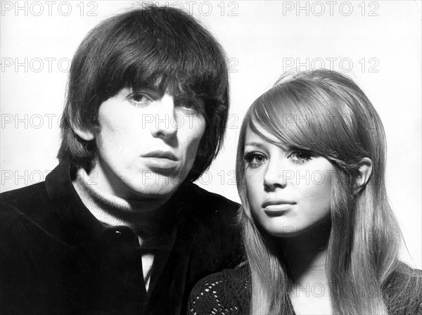 George Harrison et sa femme Patti Boyd