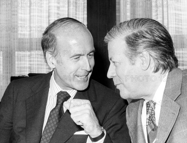 Valéry Giscard d'Estaing and Helmut Schmidt (1980)