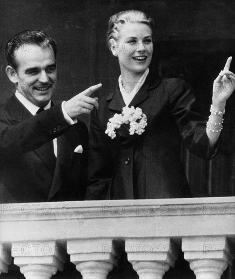 Grace Kelly et Rainier de Monaco, 1956