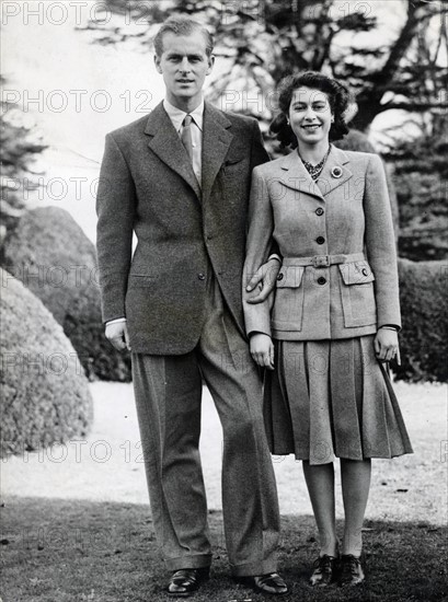 La princesse Elisabeth et le prince Philip