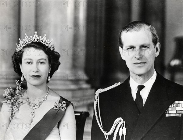 La reine Elisabeth II et le prince Philip