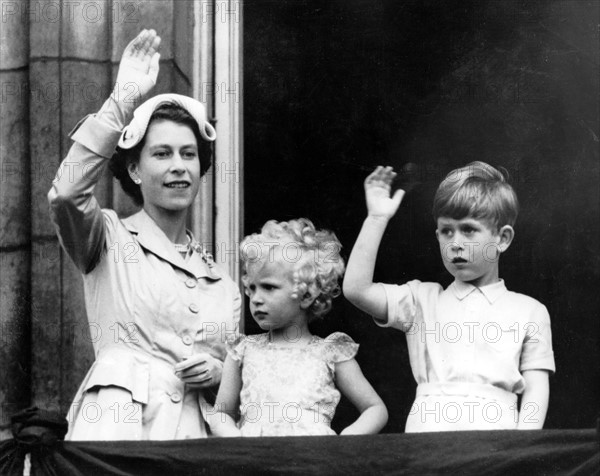 La reine Elisabeth II et ses enfants
