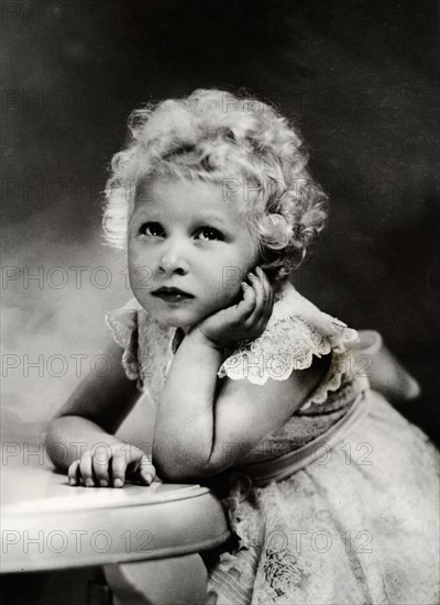 La princesse Elisabeth à l'âge de 3 ans