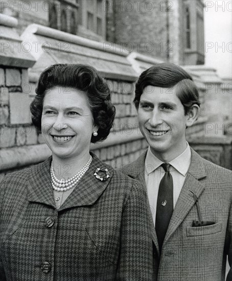 La reine Elisabeth II et son fils le prince Charles
