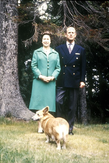 La reine Elisabeth II et son mari le Prince Philip Mountbatten