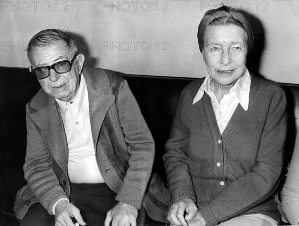 Jean-Paul SARTRE et Simone de BEAUVOIR, 1978